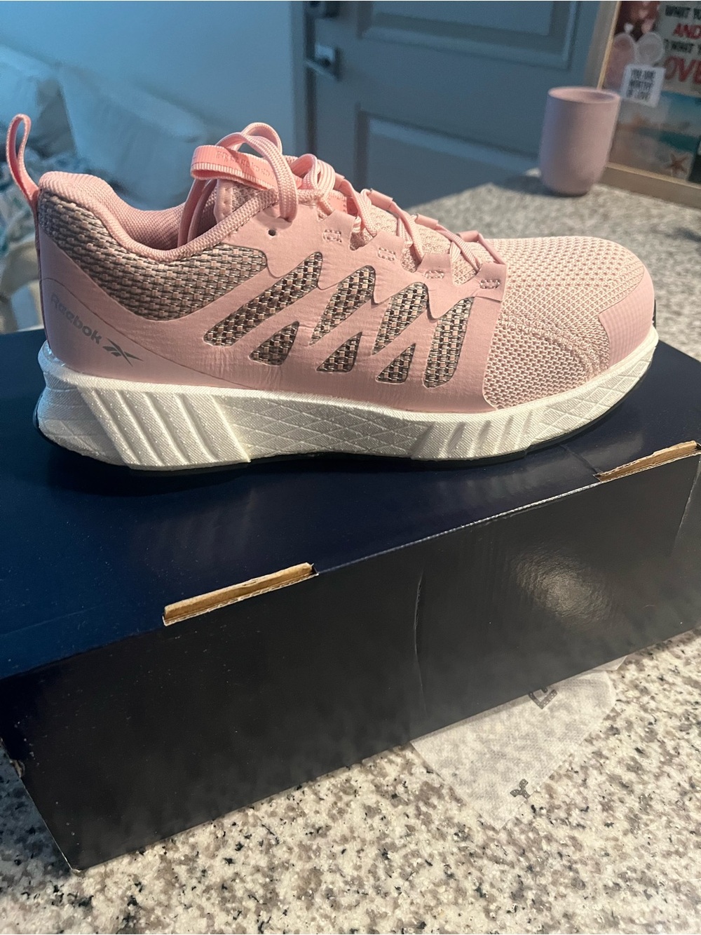 Reebok Women's Light Pink Athletic Sneakers